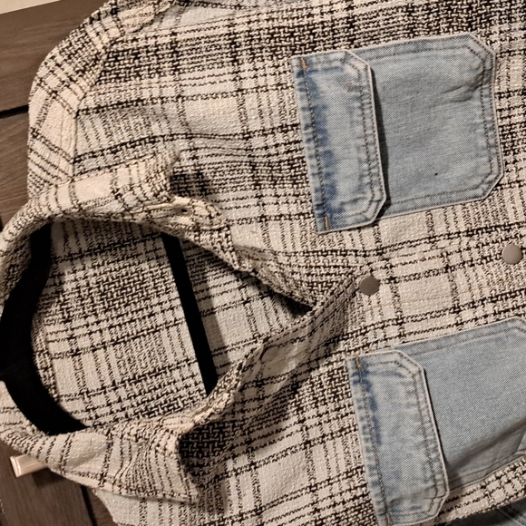 ❣️HP❣️New tweed denim fringe jacket - Picture 10 of 13